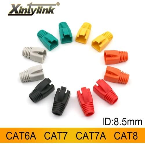 Xintylink rj45 caps covers cat6a cat7 cat8 boots network ethernet cable connector sheath protective sleeve bush lan jack 8.5mm