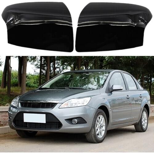 1 Pair Car Rearview Mirror Covers Rear View Mirror Cover for Ford Focus 2008-2005 Auto Replacement Parts Accessories