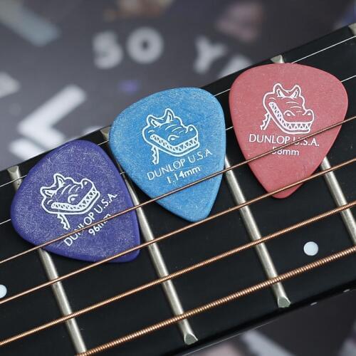 1 pc Dunlop Gator Grip Guitar Pick Plectrum Mediator Vintage Guitar Parts Accessories Guitar Picks 0.58/0.71/0.96/1.14/1.50/2mm