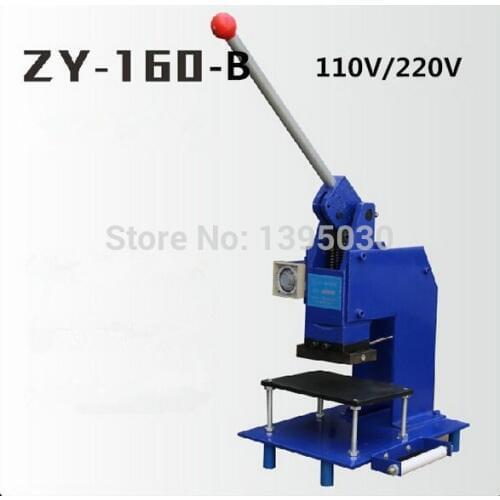 1pcs ZY-160-B manual hot foil stamping machine manual stamper leather embossing machine Printing area 100*150MM