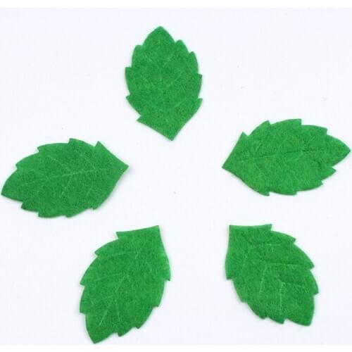 200pcs/lot Artificial Green Leaf Handmade Ornaments Home Party Decoration Fake green leaf DIY Fashion Accessories Craft Project