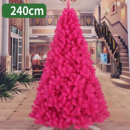 240cm Christmas tree pink rose red artificial Christmas tree decorations Christmas decorations for home christmas ornaments