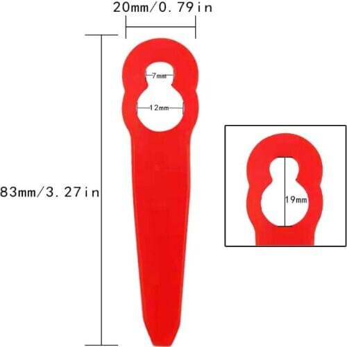 8pcs Plastic Trimmer Blades for Stihl PolyCut 2-2 FSA 45 Lawnmower Grass Easy Trim Trimmer Garden Tools