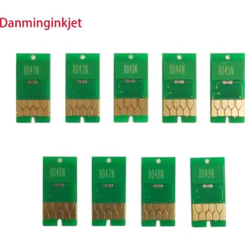 9 color resettable chip for epson surecolor P6000 P8000 ink cartridge can be resetted by chips resetter