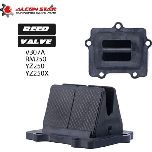 Alconstar- YZ250 2003-2008 YZ250X 1997-2019 Carbon Fiber Intake Reed valve for VForce3 V307A SUZUKI YAMAHA Motorcycle ATV Quad