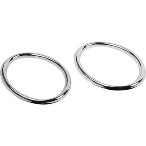 2Pcs/set Car Front Fog Light Lamp decoration Frame Stickers Cover Circle Ring ABS Trim Styling For Audi Q3 2013-2015