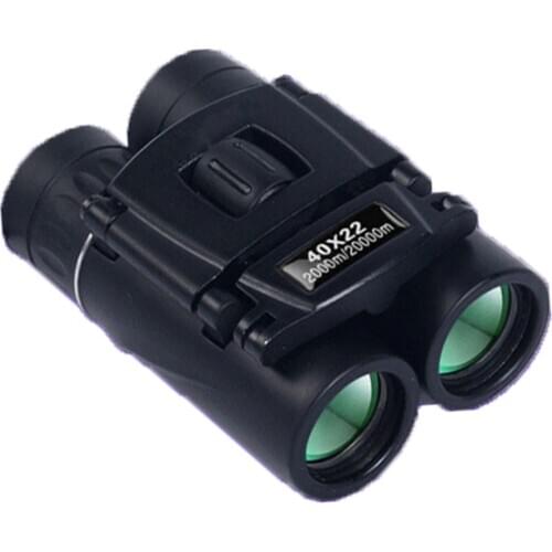 40x22 HD Powerful Binoculars 2000M Long Range Folding Mini Telescope Optics Lll Night Vision For Hunting Sports Outdoor Camping