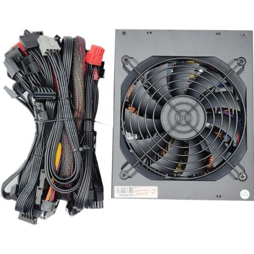 2000W Full Modular ATX Power Supply ATX ETH Bitcoin Mining Power Supply 95% Efficiency Support Display Cards GPU For BTC