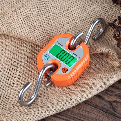 Digital Crane Scale Stainless Steel 150kg Hook Scale Industrial/Agricultural/laboratory Detachable Portable Micro Crane Scale