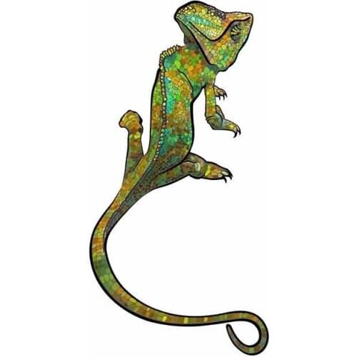 Dawasaru for Chameleon Fine Decal Fashion DIY 3D Car Stickers Graffiti Sticker Bumper Truck Window Decoration 13cm X 6cm