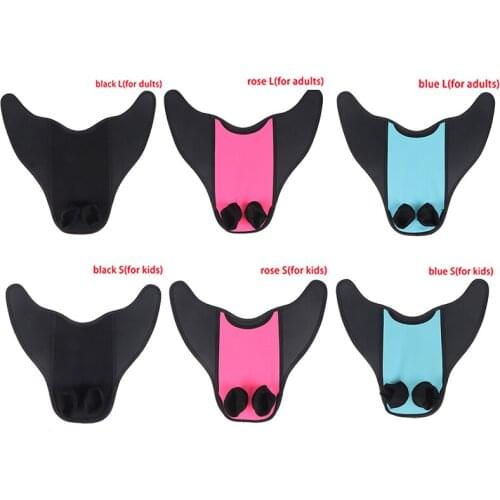 Children Kid Mermaid Swimming Fins Duck Flippers Rubber Short Swim Fins Size Adjustable Fins Neutral Flippers Diving Equipment U