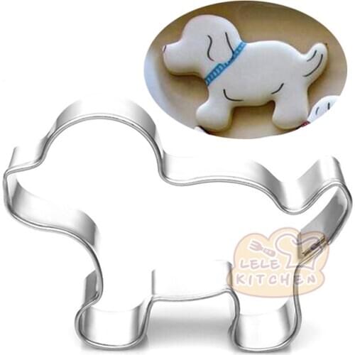 1pcs Pet Dog Biscuit Moldes Metal Cookie Cutter Sugarcraft Fondant Cake Decor Tools Pastry Shop Baking Mould Kitchen Accessories