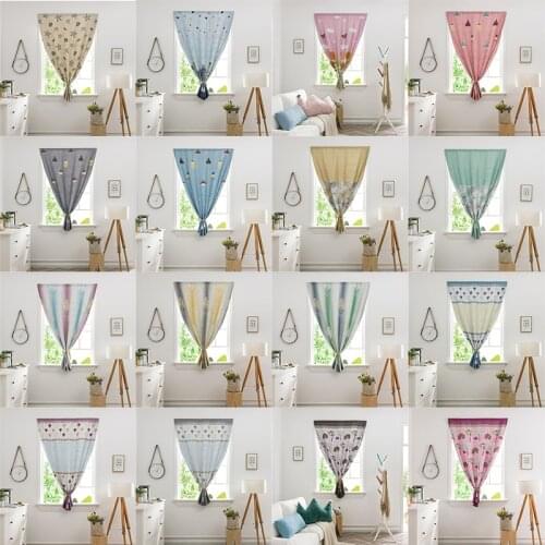 GY3042-3055 Gyrohome 1PC Velcro Strip Blackout Curtain Window Linen LivingRoom Dec