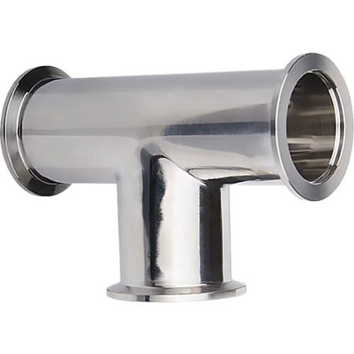 ISO-KF16 NW-16 Tee 3-way T type Adapter All Ends KF-16 Flange Vacuum Fitting Pipe Tube SS304 Stainless Steel 304