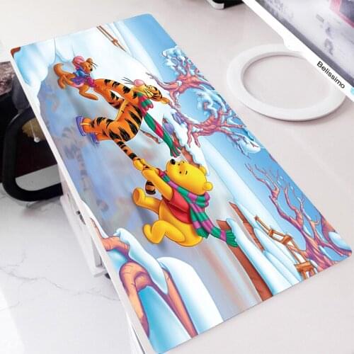 Winnie the Pooh Mouse Pad Kawaii Gaming Accessories Mouse Mat Gamer Keyboard Mausepad Cute Xxl Mousepad Anime Desk Mat Asus Rog