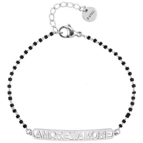 Beautiful Fashion Lettered Rose Gold Bracelet In Silver