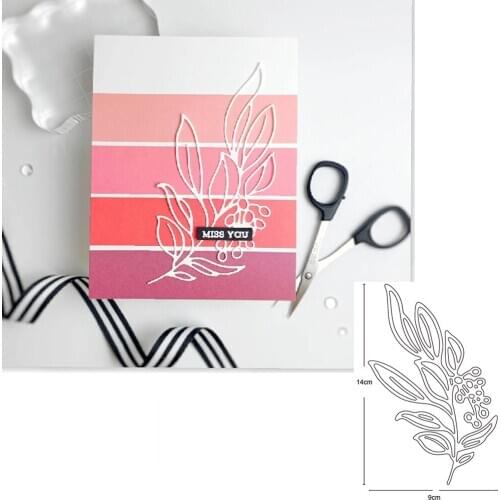 Metal Die Cut branch leaf 2020 new Craft Cutting Die stencils For Scrapbooking Embossing Paper Card Album