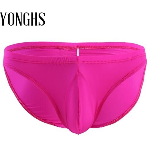 Mens Lingerie Panties Briefs Exotic Gay Homme Bikini Underwear Underpants with Bulge Pouch