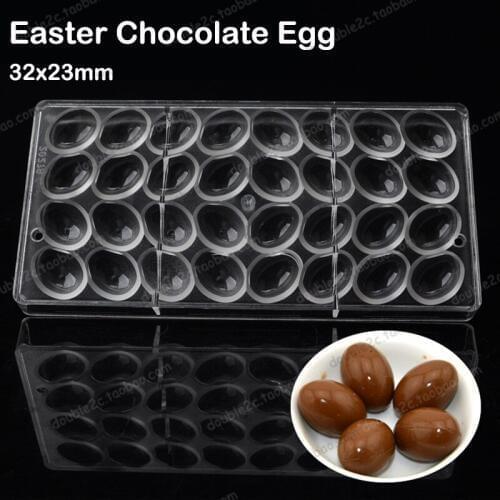 Easter Egg Shape Chocolate Clear Polycarbonate Plastic Mold,DIY Handmade Chocolate PC Mold,Chocolate Tools,Good Quality
