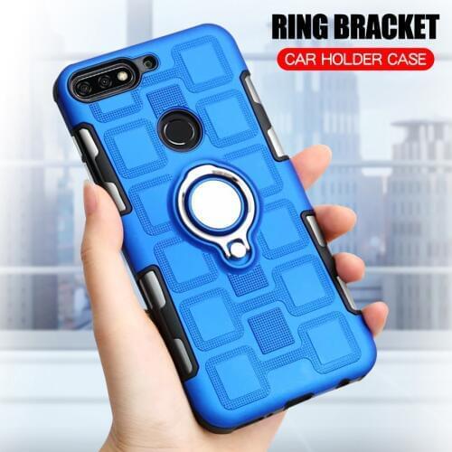 Shockproof Armor Case For Huawei P30 P20 Pro Mate 20 10 Lite Ring Stand Case For Huawei Y5 Prime 2018 Y6 Y7 P Smart 2019 Cover