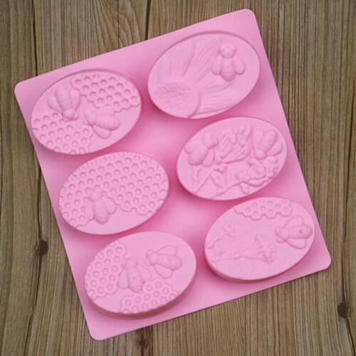 Bee Silicone Soap Mold DIY Handmade Craft 3D Making Cake Mould for Home Kitchen A1