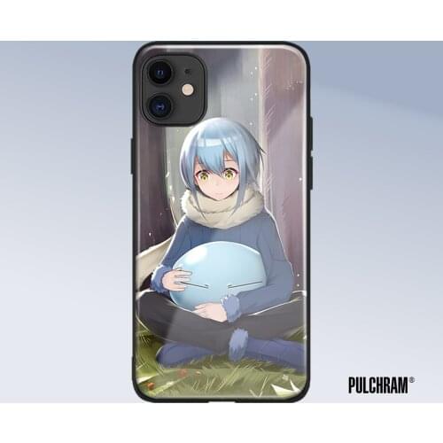 Rimuru Tempest anime glass phone case for iPhone 6 6s 7 8 x xr xs 11 pro max Samsung S note 8 9 10 20 Plus cover shell