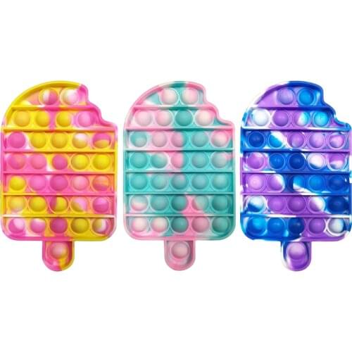 Glow Push Bubble Toy Adult Stress Relief Bubble Toy Fidget Toys Antistress Soft Gift Anti Stress Box Stress Relieve Special Need