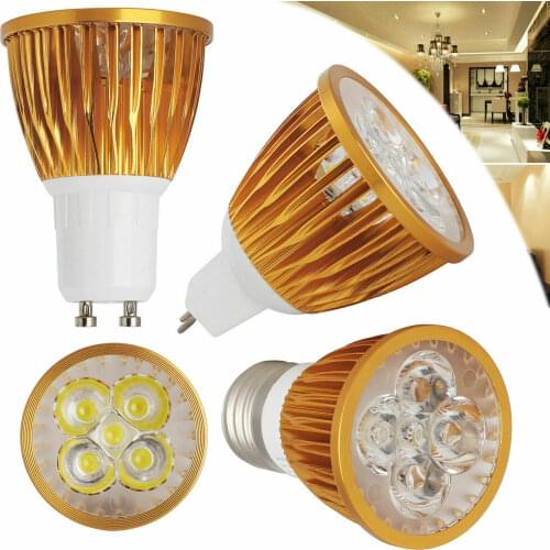 Dimmable E27 LED Spotlight Gold Bulbs GU10 GU5.3 LED COB Spot Light Bulbs 9W 12W 15W Chandelier For Home 110V