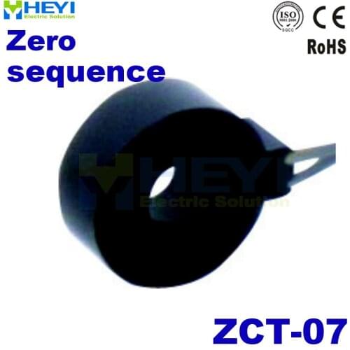 Zero sequence current transformer ZCT-07 inner hole 6.9mm Leakage protection CT for relaying protection