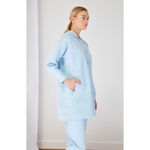 Trendyol Hooded Studs Detailed Knitting Tracksuit Set TCTSS21EM0072