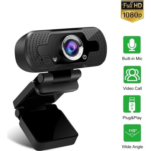 USB Webcam HD 1080P Built-in Microphone Digital Video Recorder Web Camera for Home Office Computer Live Equipment Zoom Meeting