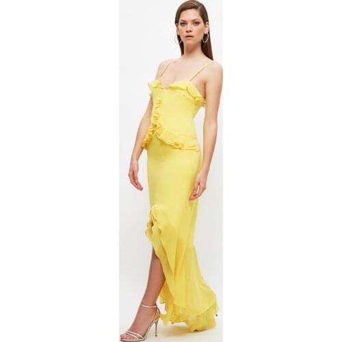 Trendyol Collar Detail Evening Dress & Prom Gown TPRSS21AE0289