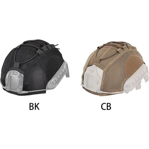 Military Airsoft Helmet Cover Tactical OPS Fast Helmet Mesh Cover Paintball Wargame Gear CS Helmet Cloth