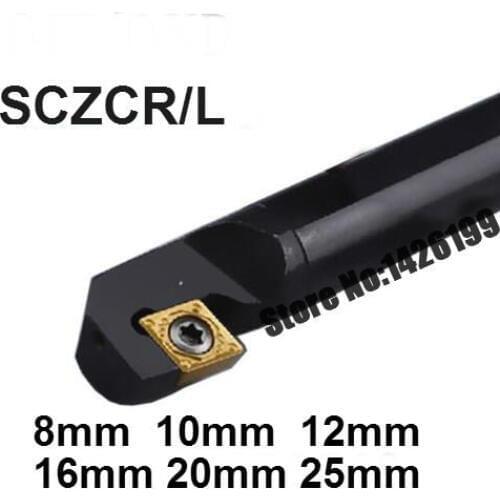 1PCS S08K-SCZCR06 S10K-SCZCR06 S12M-SCZR06 S16Q-SCZCR09 S20R-SCZCR09 S25S-SCZCR09 8mm-25mm CNC Turning tool