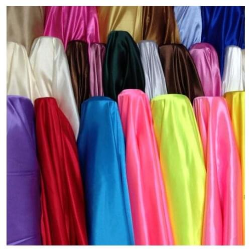 140cm*100cm Satin fabric solid color synthetic silk satin costume clothing cheongsam dress satin fabric clothing fabric lining