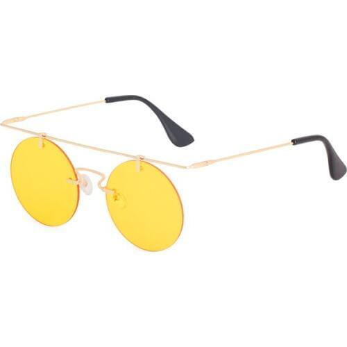 2019 sunglasses women men steampunk round metal sun glasses Fashion Glasses Brand Designer Vintage eyewear Oculos de sol UV400