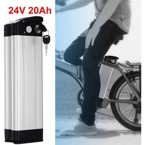 24V 20Ah Silver Fish Ebike Battery Pack For 500W 350W 250W Phylion/MiFa/Rex/Prophete/Trio Electric Bicycle Batteries