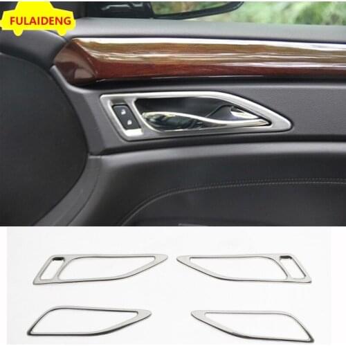 4pcs For Cadillac SRX 2012-2016 stainless steel Auto Door Handle Decor Molding Frame Trim Car Styling Accessories
