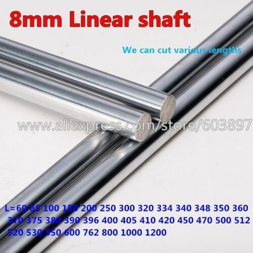 4pcs 3D Printer Parts CNC Diameter 8mm Chrome plated 800/850 mm steel Smooth Shaft Rod Optical Axis Multiple Length