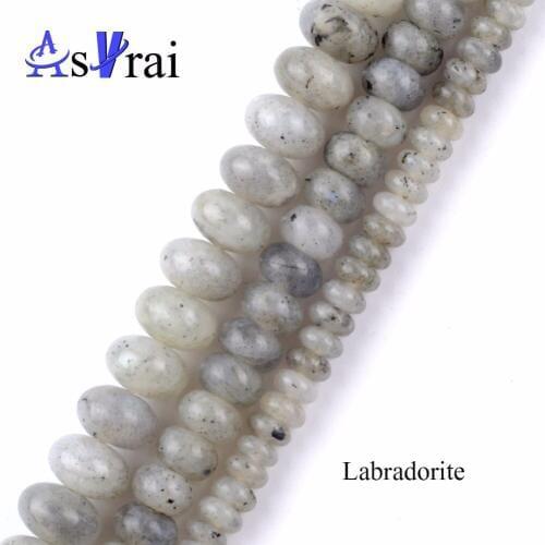 Natural Gem Stones Labradorite Rondelle Beads For Needlework Jewelry Making 4*6mm Abacus Spacer Beads Diy Bracelets Accessories