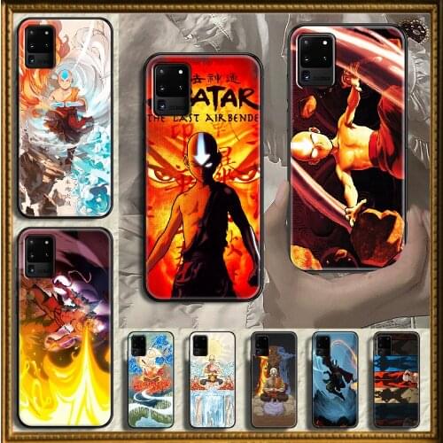 Anime Avatar the Last Airbender Phone case For Samsung Galaxy Note 4 8 9 10 20 S8 S9 S10 S10E S20 Plus UITRA Ultra black pretty