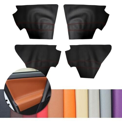 For Toyota Rav4 RAV 4 2013 2014 2015 2016 2017 2018 2019 Car Interior Door Armrest Panel Microfiber Leather Cover Decor