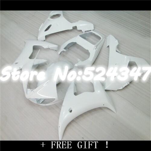 Fei-Custom ABS plastic motorcycle fairings kits for 2003 2004 2005 YZFR6 all white YZF R6 03 04 05 fairing kit body parts