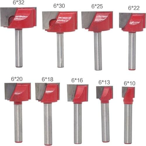 6MM Shank Wood Cutter Engraving Knife Shank Router Bit Milling Cutters for Mill Woodworking Cutting Tools