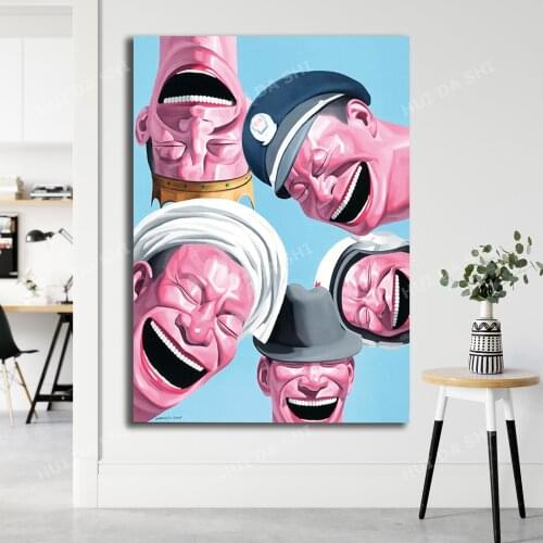 Yue Minjun Art Print, Chinese Contemporary Art Print, Surrealism Art Print, Contemporary Asian Art, Asian Wall Art, Art Poster