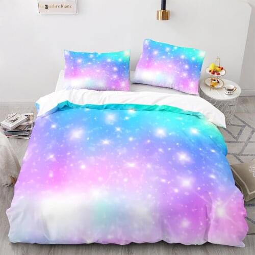 Colorful Rainbow Bedding Set Single Twin Full Queen King Size Rainbow Bed Set Childrens Kid Bedroom Duvetcover Sets 3D Print 05