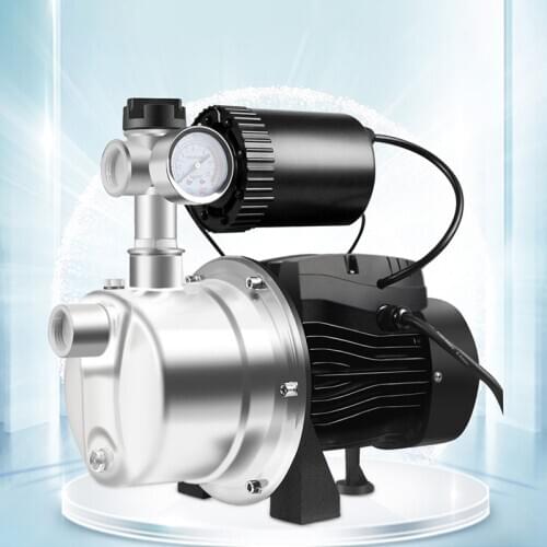 220V stainless steel booster pump household automatic self-priming pump tap water solar pipeline cold and hot water booster pump