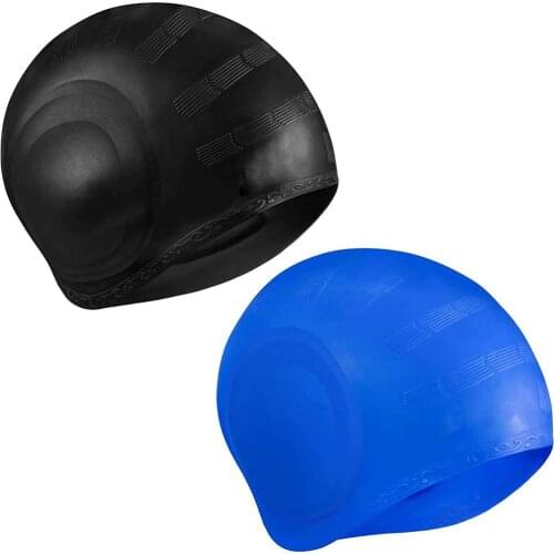 New Silicone Swimming Cap Ear Protection Adult Silicone Swimming Cap Unisex Waterproof Swimming Cap