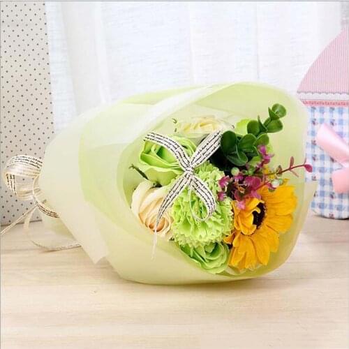 New creativeHigh quality simulation soap flower fragrance bouquet flower Valentines Day wedding birthday flower bouquet gift