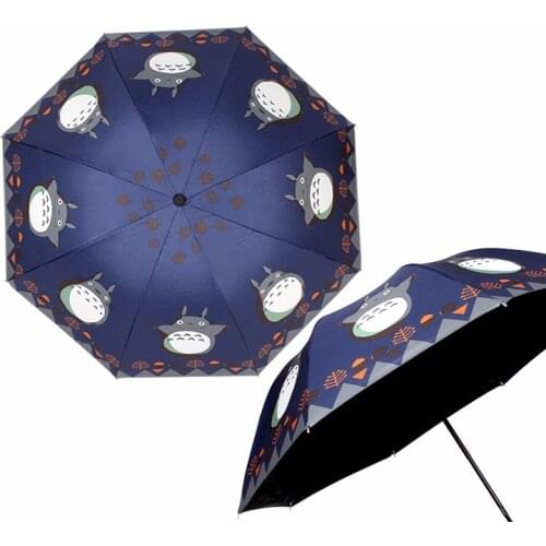New Arrival Anime My Neighbor Totoro Cute Daily Folding Sunny Rainy Umbrella Cosplay Collection